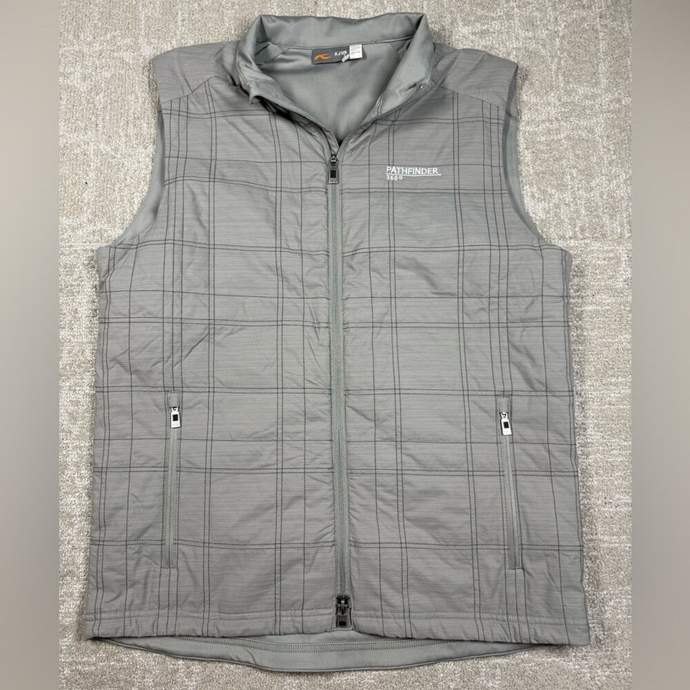 KJUS Rowan Insulated Pull Zip Vest Puffer Mens L Golf